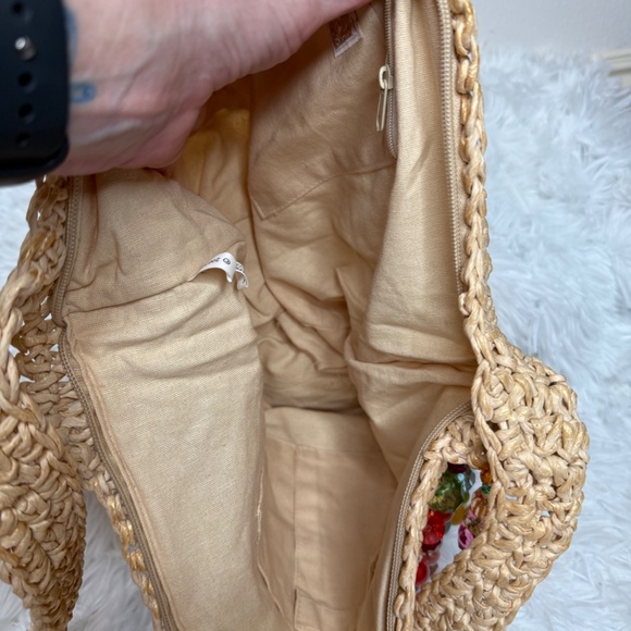 Cappelli Jeweled Straw Purse/Bag - Picture 8 of 12